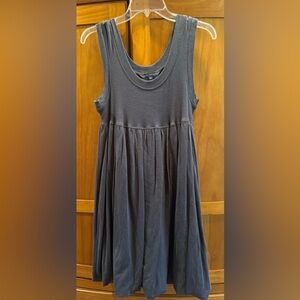 French Connection Sleeveless Gray Scoop-neck Ribbed Midi Bubble Hem Dress | 12